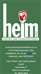 Mobile Screenshot of gartenbau-heim.de